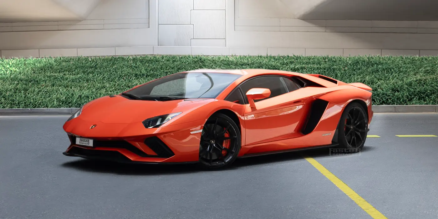 Lamborghini Aventador - Orange Front Side